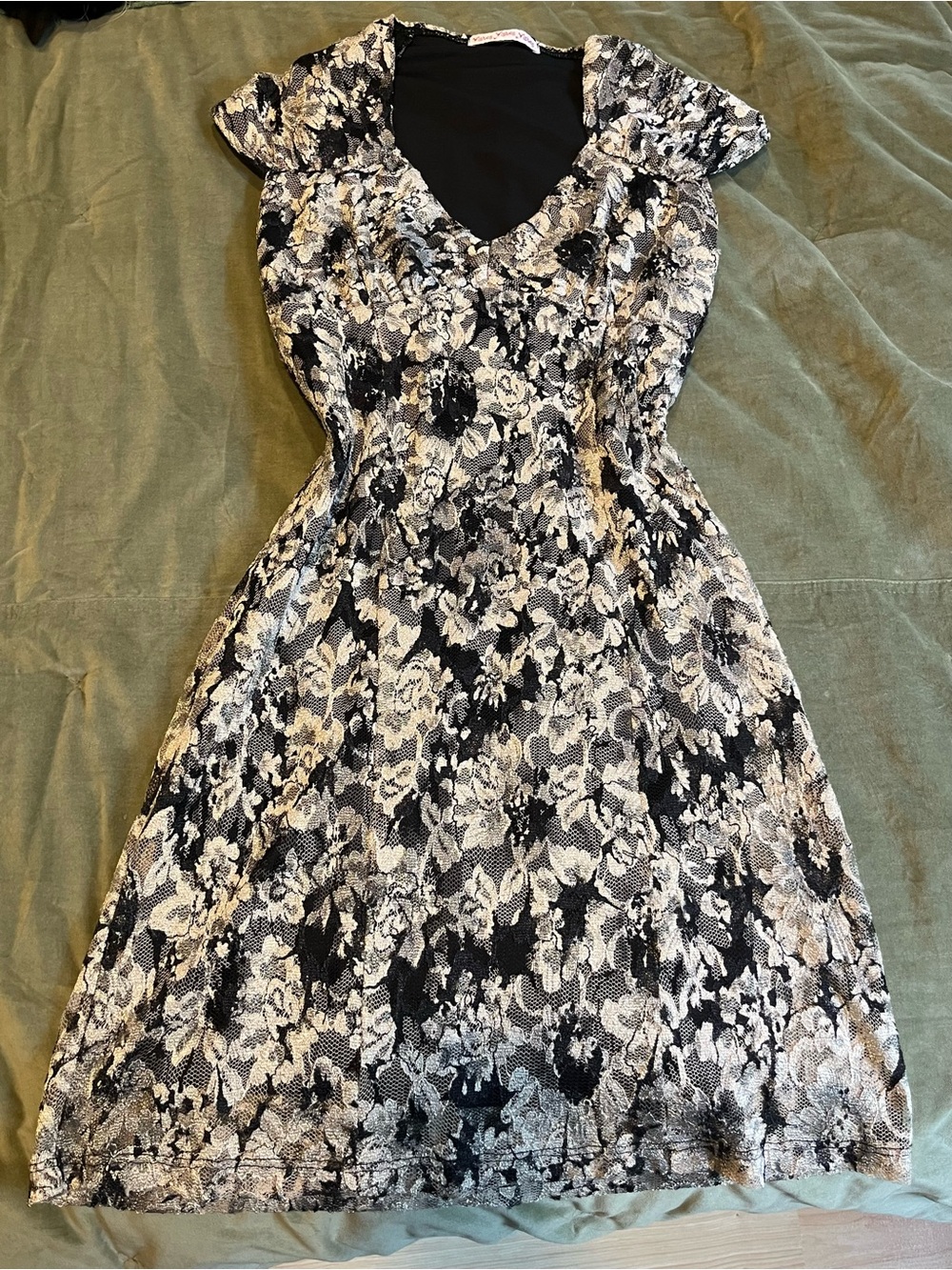Vintage 90s Lace a-line Dress